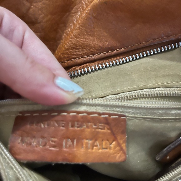 Italian leather purse - Caramel - Picture 4 of 4